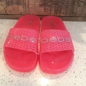 Pink Bebe jelly sandals